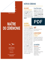 Fiche Metier Maitre Ceremonie