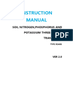 Instruction Manual: Soil Nitrogen, Phosphorus and Potassium Three-In-One Transmiter