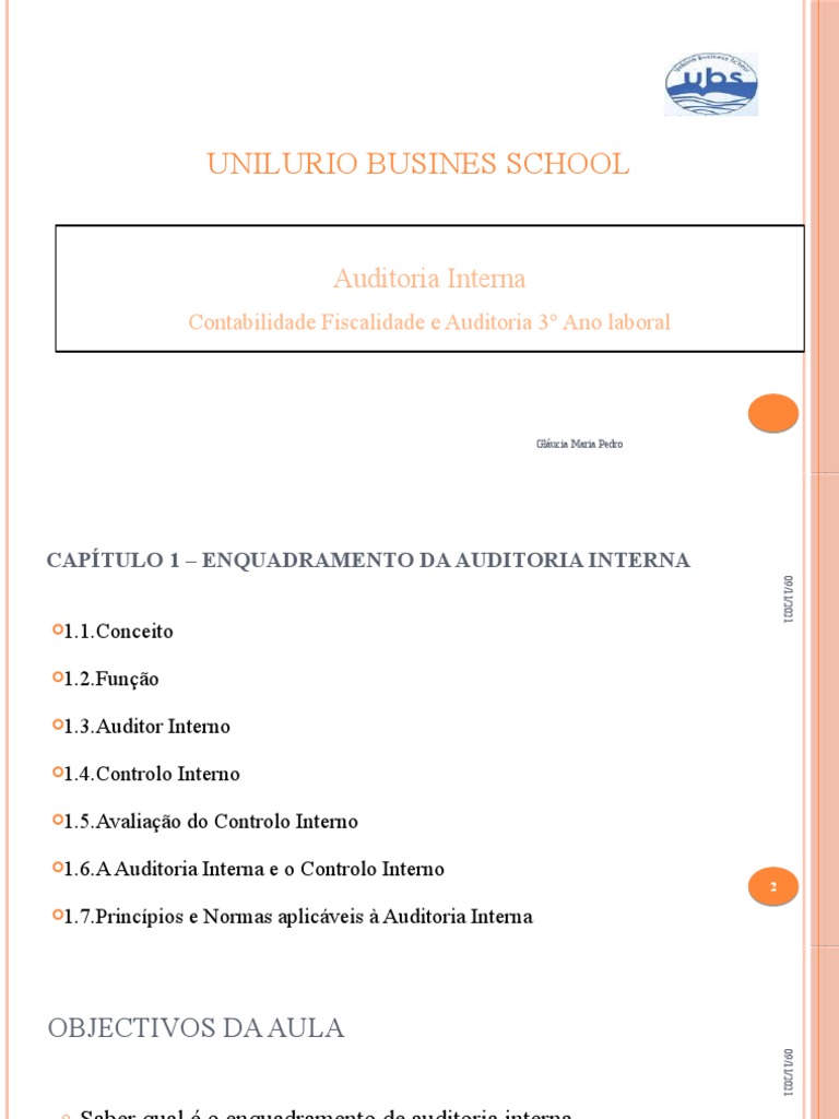 Conceito e Função da Auditoria Interna | PDF | Auditoria interna ...