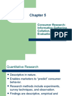 Consumer Research: Information Gathering, Collation, Analysis and Evaluation