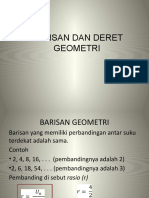 Barisan Dan Deret Geometri