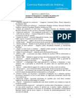Copie A Fișierului Regulamentul Comisiilor de Arbitraj - Varianta 15.10.2019 - Consultare