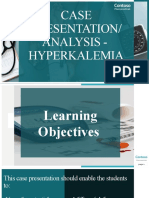 Case Presentation/ Analysis - Hyperkalemia: Contoso