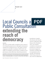 Local Councils and Public Consultation Extending The Reach of Democracy