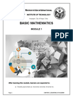 Basic Mathematics: Icrosystem International Institute of Technology