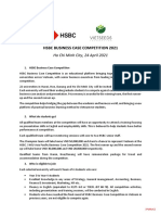 HSBC Business Case Competition 2021: Ho Chi Minh City, 24 April 2021