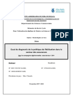 Essai de Diagnostic de La Politique de Fidélisation Dans Le Secteur Des Assurances