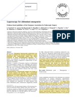 Laparoscopia en Emergencias Abdominales. Concenso Europeo 2006.