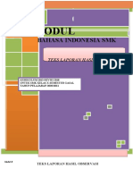 B.indo Modul 1 Teks Laporan Hasil Observasi