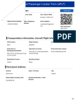 EU Digital Passenger Locator Form (DPLF)