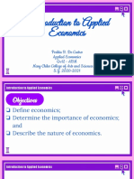 Q1-W1-L1-Introduction To Applied Economics
