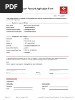 Link Bank Account Application Form