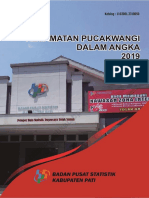 Kecamatan Pucakwangi Dalam Angka 2019