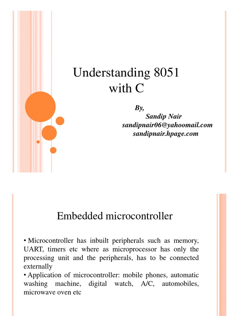 Understanding 8051 With C | PDF | Microcontroller | Embedded System