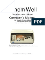 Chemwell: Operator'S Manual