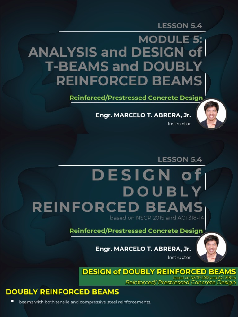 Design of Doubly Reinforced Beams | PDF | Beam (Structure ...