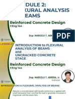 2.1 - Flexural Analysis of Beams & Uncracked Concrete Stage