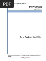 Use of Woodward Notch Filter: Application Note 51304 (Revision NEW, 8/2007)