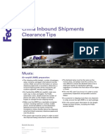 China Inbound Shipments Clearance Tips: Musts