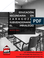 Informe 2021 Educacion Secundaria en Zaragoza