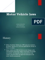 Motor Vehicle Laws: Course Instructor Aditi Singh Kavia Assistant Professor