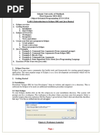 OOP LAB - 01 Intro To JAVA and Eclipse