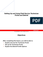 Setting Up and Using Field Service Technician Portal and Debrief