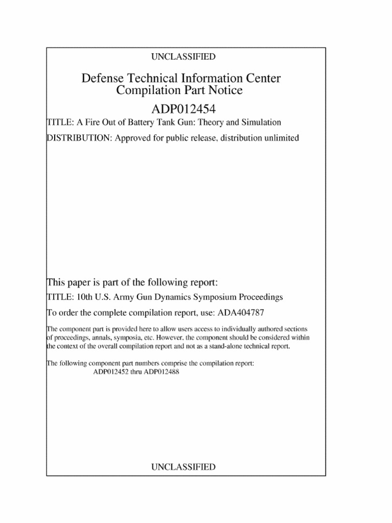 Defense Technical Information Center Compilation Part Notice | PDF ...