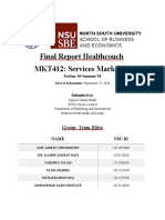 Final Healthcouch MKT412: Services Marketing: Group: Team Elites