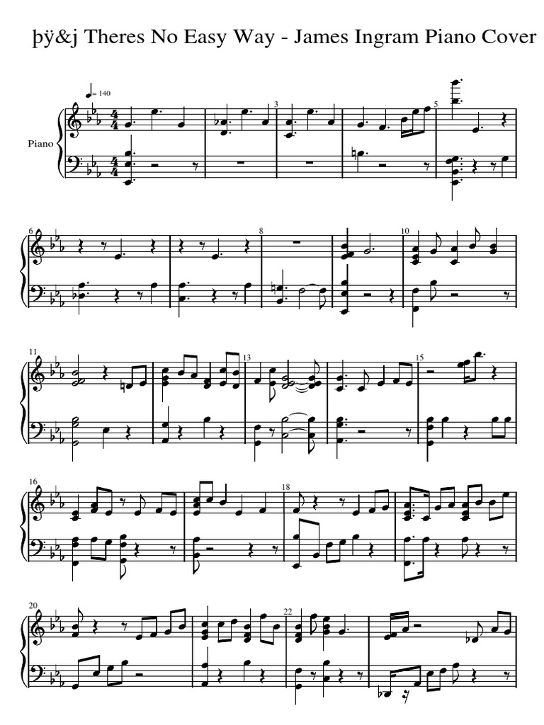 The way it is piano deals cover