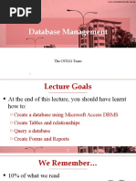 CST121 Database Management With Access-Week4, 5 6