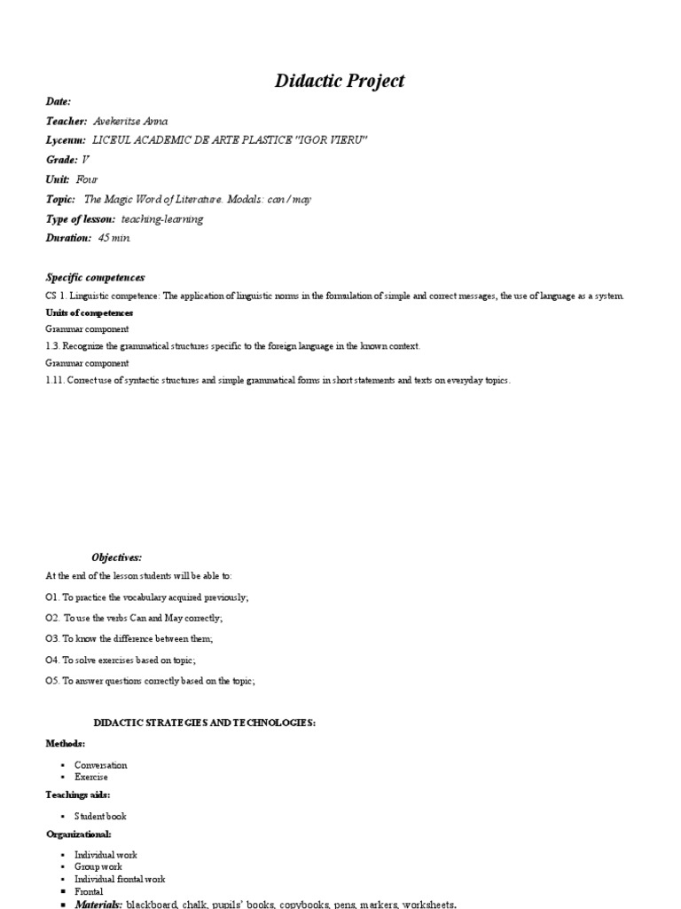 CAN And MAY PDF Question Grammar