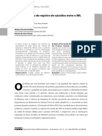 Análise Do Fluxo de Registro de Suicídios Entre o IML e o DataSUS