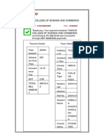 Thakur College of Science and Commerce: E-Receipt