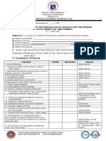 Monitoring Tool On The Preparation of School For The Opening of Classes Under The NEW NORMAL