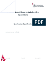 IFE Level 4 Certificate in Aviation Fire Operations