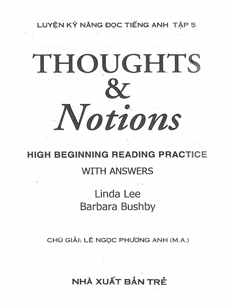 Thoughts & Notions， 2/e * Text (214 pp) (Thoughts & Notions 2/e) Thoughts & Notions | PDF