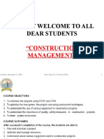 Hearty Welcome To All Dear Students: "Construction