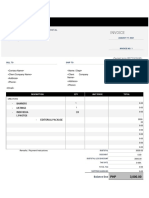 Digital invoice package terms