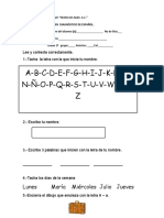 Examen de Español Diagnostico