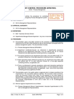 Document Control Procedure (Dpm-P002) : 1.0 SCOPE