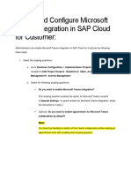 Microsoft Teams Integration in SAP C4C