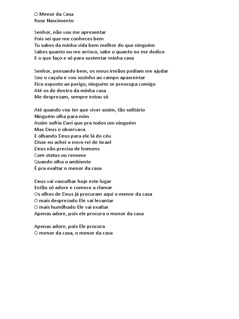 O Menor Da Casa | PDF
