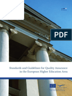 NT3 - Standards and Guidelines for Quality Assurance in the EHEA