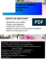 Curso de exegese bíblica.KALAWAmitsuomo