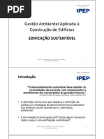 Aula - Edificação Sustentável
