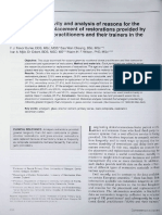 Restoration longevity and anaiysis of reasons for the placement and replacement of restorations provided by vocational dentai practitioners and their trainers in the United Kingdom