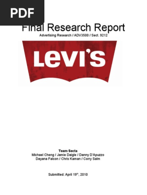 levi's company objectives