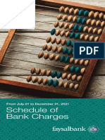 Faysal Bank Islamic Banking Schedule of Charges