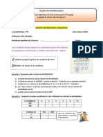 2° Año Matem - Guía 1 Diagnóstico